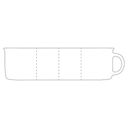 Nostalgietasse aus Keramik, 350ml, grau