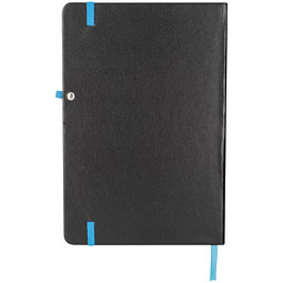 Notizbuch BlackLine, DIN A5, schwarz/hellblau