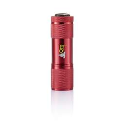 XD COLLECTION Aluminiumtaschenlampe Quattro, rot