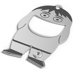 RICHARTZ® FLASCHENÖFFNER fred surfer, silber