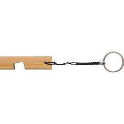 Schlüsselanhänger Bambushandyhalter, beige