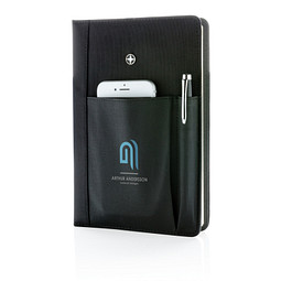SWISS PEAK® Notizbuch und Stift, schwarz