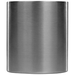 Tasse aus Metall mit Karabinerhaken, schwarz