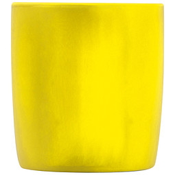Tasse matt gummiert, 300 ml, gelb
