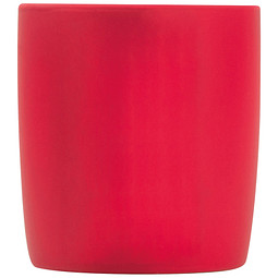 Tasse matt gummiert, 300 ml, rot