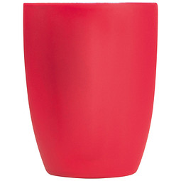 Tasse außen gummiert, 300 ml, rot