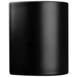 Tasse aussen schwarz, innen farbig, blau