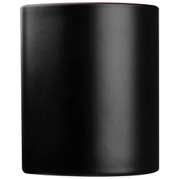 Tasse aussen schwarz, innen farbig, rot