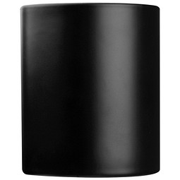 Tasse aussen schwarz, innen farbig, weiss