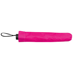 Teleskop-Taschenschirm aus Polyester mit Schutzhülle, pink