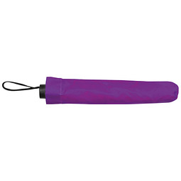 Teleskop-Taschenschirm aus Polyester mit Schutzhülle, violett