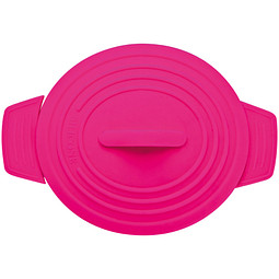 Topf aus Porzellan mit Silikondeckel Delhi,pink