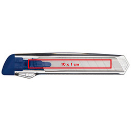 Transparentes Kartonmesser, blau