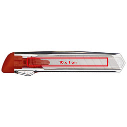 Transparentes Kartonmesser, rot