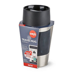 EMSA Isolierbecher Travel Mug Compact, 300 ml, schwarz