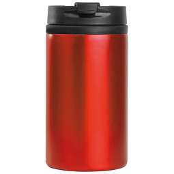 Trinkbecher aus Metall, 250 ml, rot