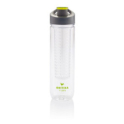 XD COLLECTION Wasserflasche mit Aromafach, 800 ml, grün