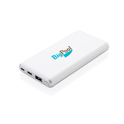 XD COLLECTION Ultraschnelle Powerbank mit PD, 10.000 mAh, weiß
