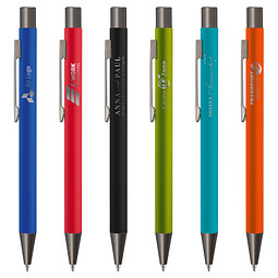 uma® Metall-Kugelschreiber Straight Gum, blaue Mine, grün