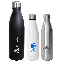 Vakuum-Isolierflasche, 750 ml, weiß glänzend