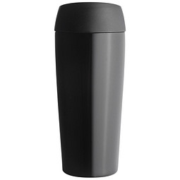 Vakuum-Trinkbecher aus Edelstahl, 400 ml, schwarz