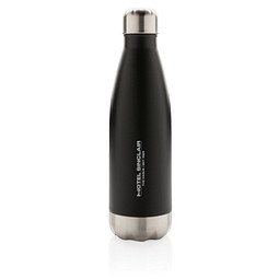 XD COLLECTION Vakuumisolierte Stainless Steel Flasche, 500 ml, schwarz