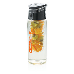 XD COLLECTION Verschließbare Aromaflasche, 700 ml, transparent/grau
