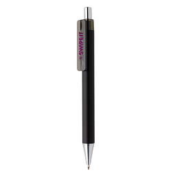 XD COLLECTION Druckkugelschreiber X8 mit Smooth-Touch, blaue Mine, schwarz