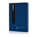 XD COLLECTION Notizbuch mit Stylus-Stift Basic Hardcover PU, DIN A5, liniert, dunkelblau