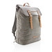XD COLLECTION Laptop-Rucksack Canvas, PVC frei, grau