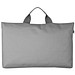Dokumententasche aus strapazierfähigem Polyester mit Reißverschluss und Tragegriff, grau