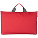 Dokumententasche aus strapazierfähigem Polyester mit Reißverschluss und Tragegriff, rot