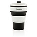 XD COLLECTION faltbarer Silikon-Becher, 350 ml, schwarz