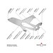 ROMINOX® Key Tool Airplane / Flugzeug (18 Funktionen) im Motiv-Mäppchen Frohe Weihnachten