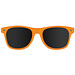 Sonnenbrille aus Kunststoff im Nerdlook, UV 400 Schutz, orange
